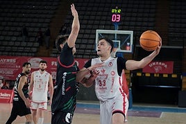Rodri Llamas, en el partido de ida.