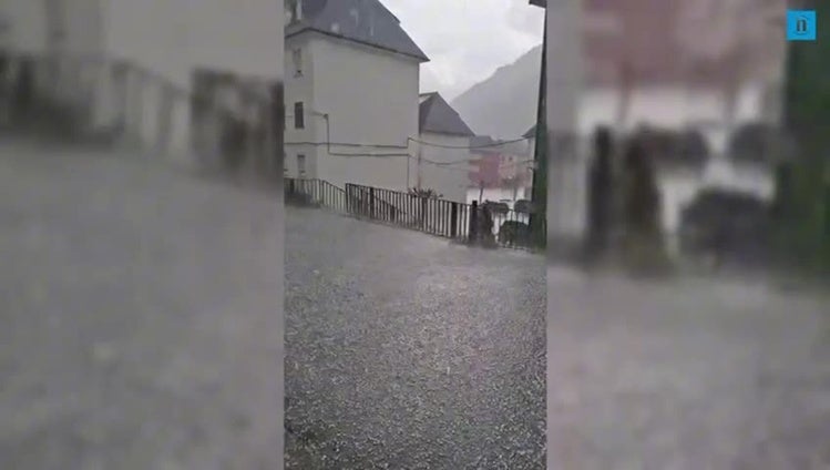 Fuerte granizada en la provincia de León