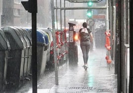 Tormenta en la capital leonesa.