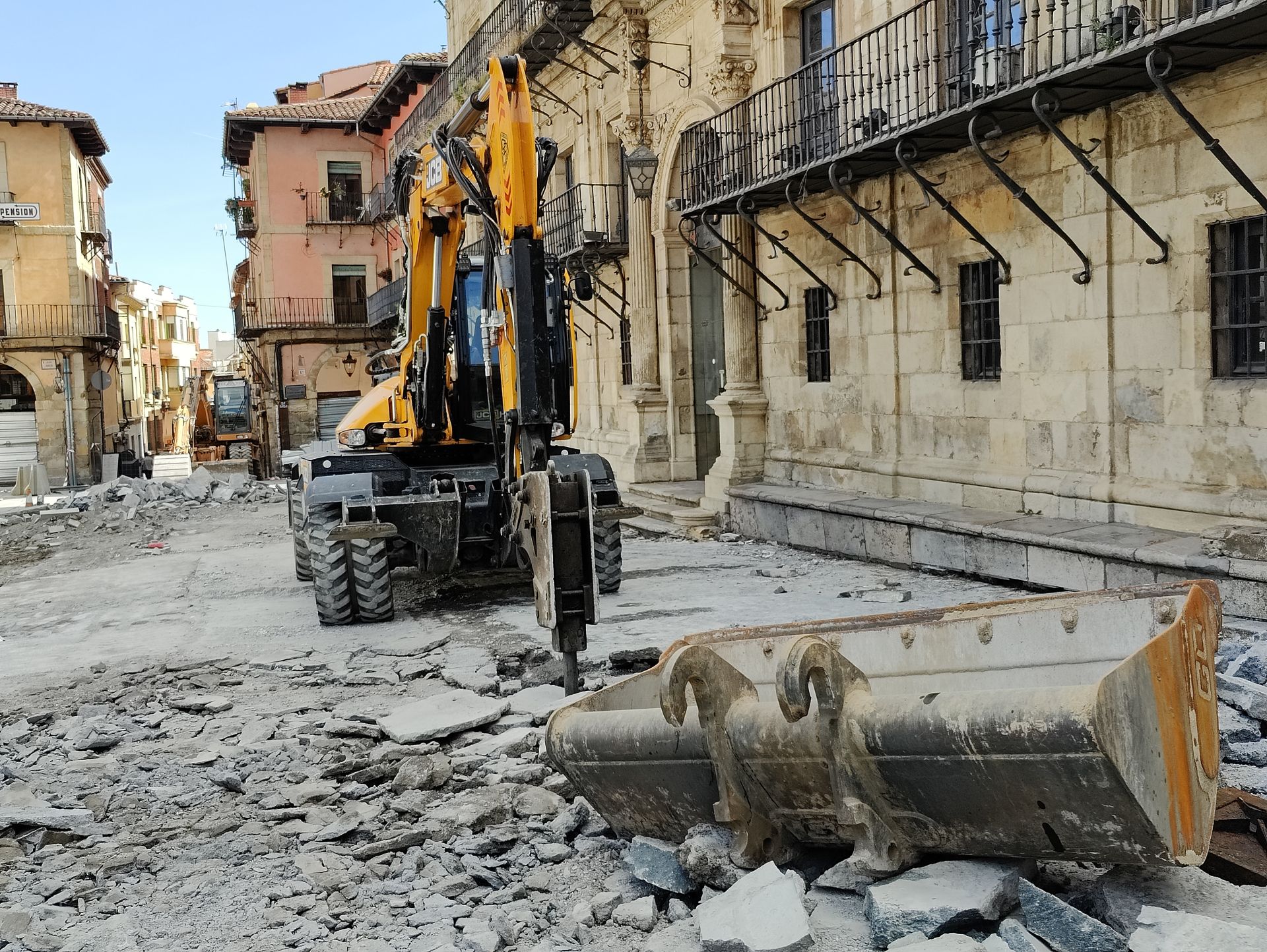 Comienza la tercera fase de las obras en la plaza Mayor de León