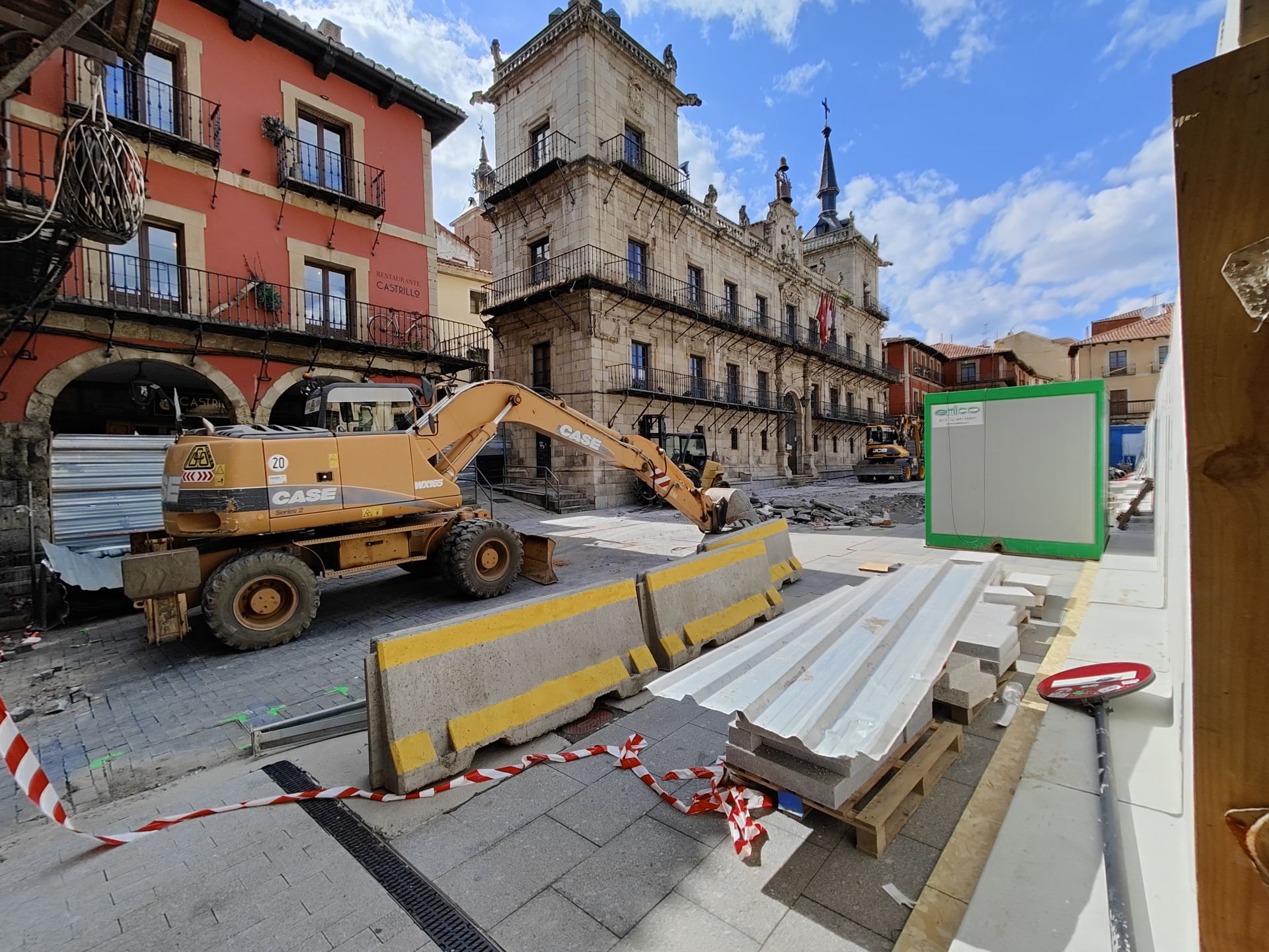 Comienza la tercera fase de las obras en la plaza Mayor de León