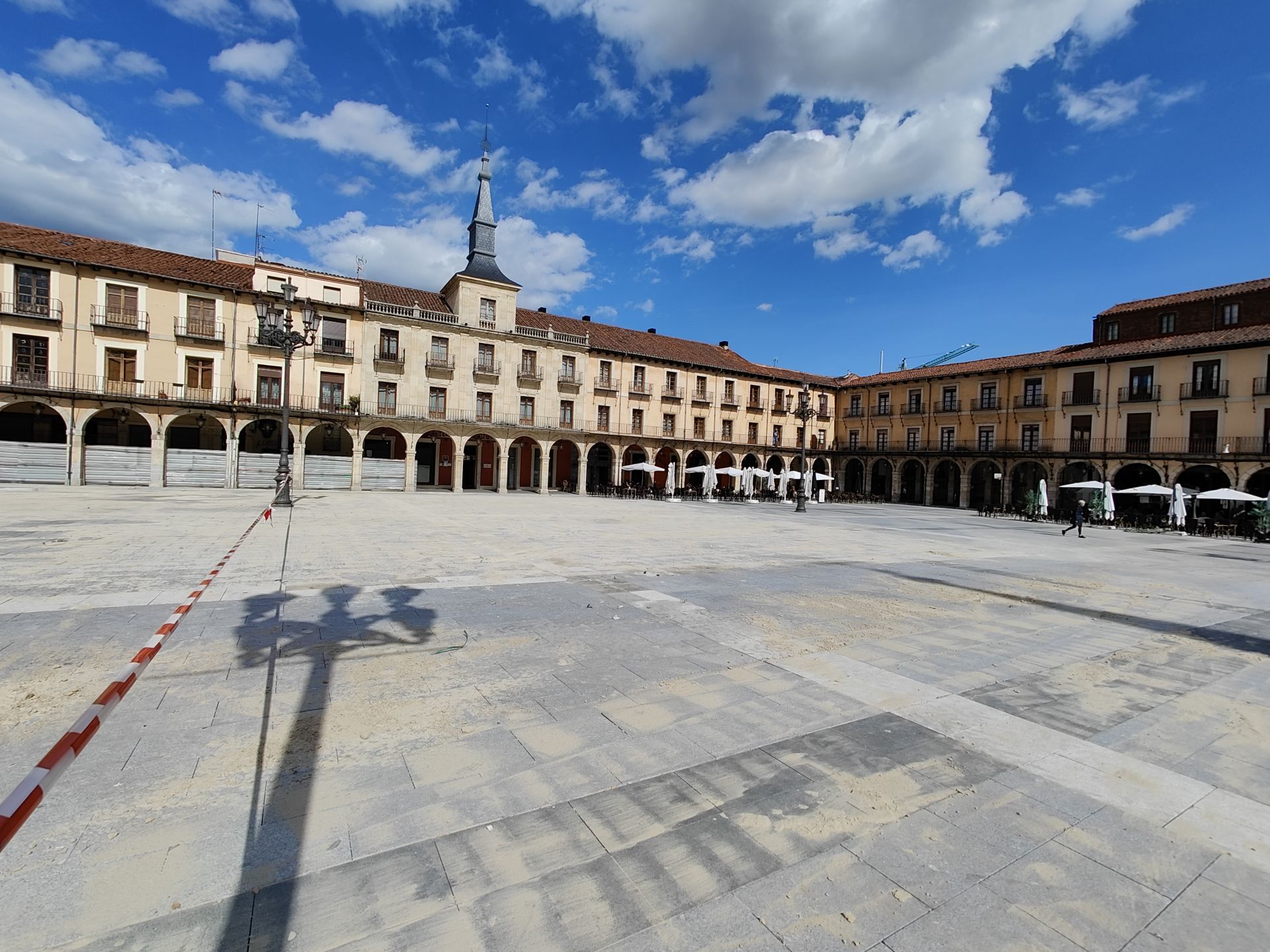 Comienza la tercera fase de las obras en la plaza Mayor de León
