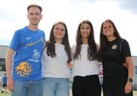 Vitolo, Claudia Blanco, Nere Redondo y Yolanda Chamorro, integrantes del Olímpico de León.