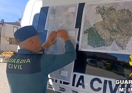 Operativo de búsqueda de la Guardia Civil.