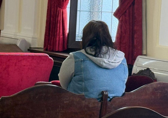 Natalia Torices en la sesión del juicio de este jueves.
