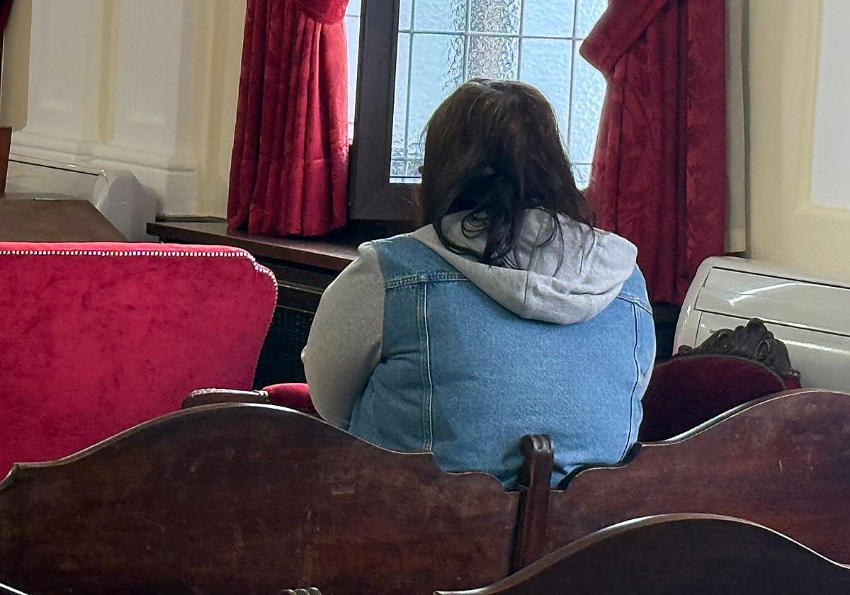 Natalia Torices en la sesión del juicio de este jueves.