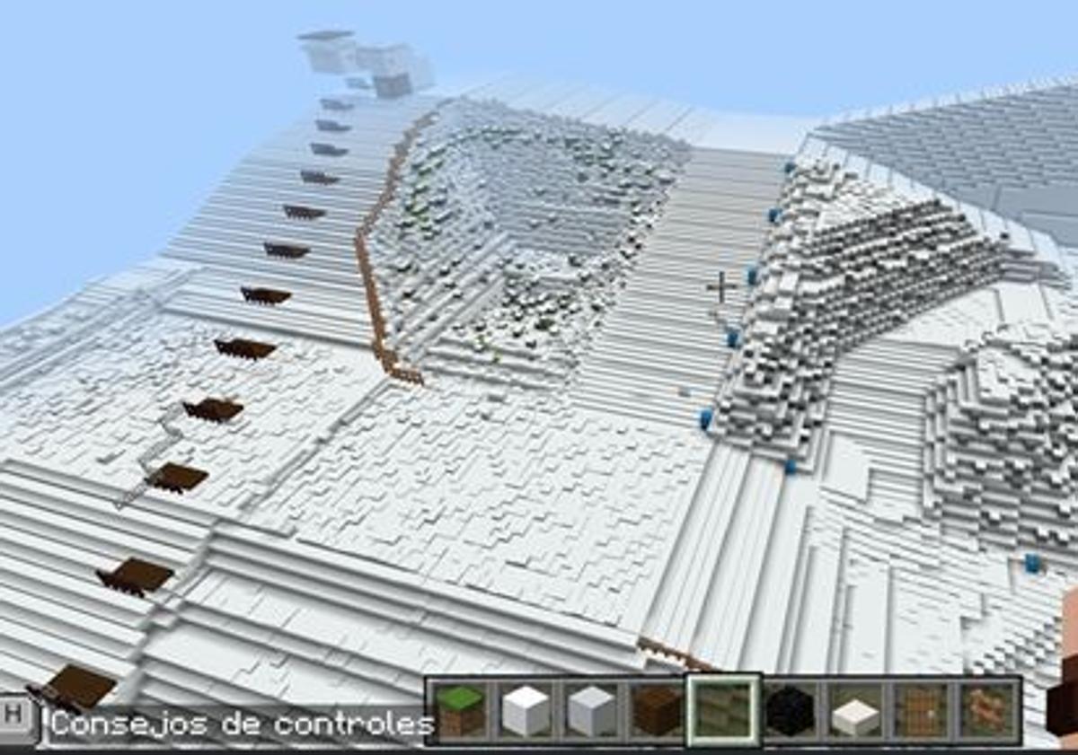 Main image - A school recreates the San Isidro ski resort in Minecraft