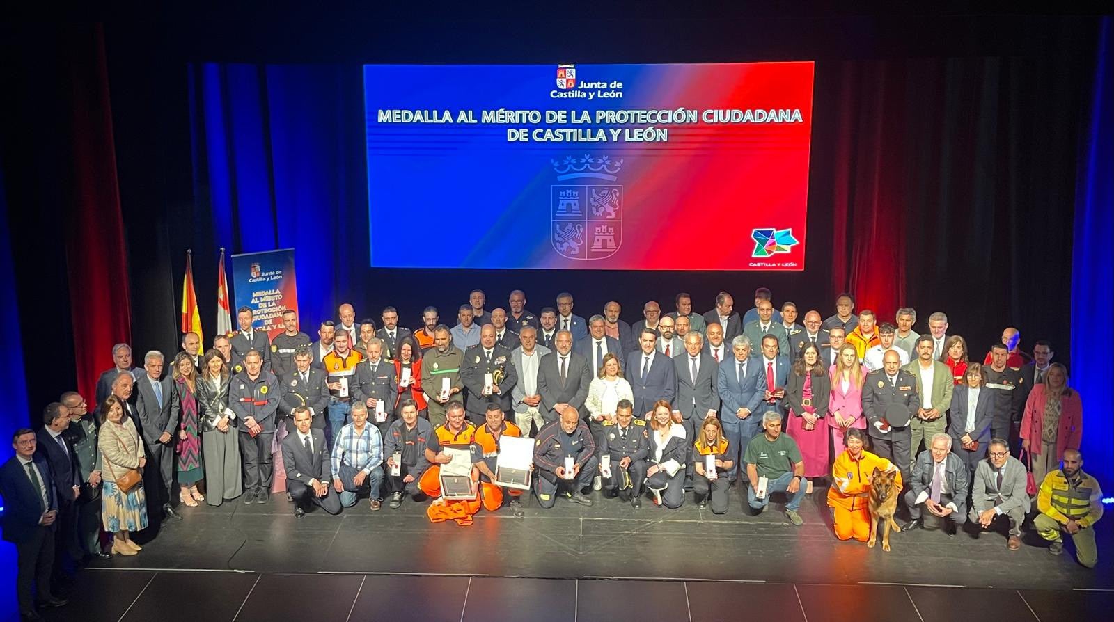 Premiados en el acto de entrega en Astorga.