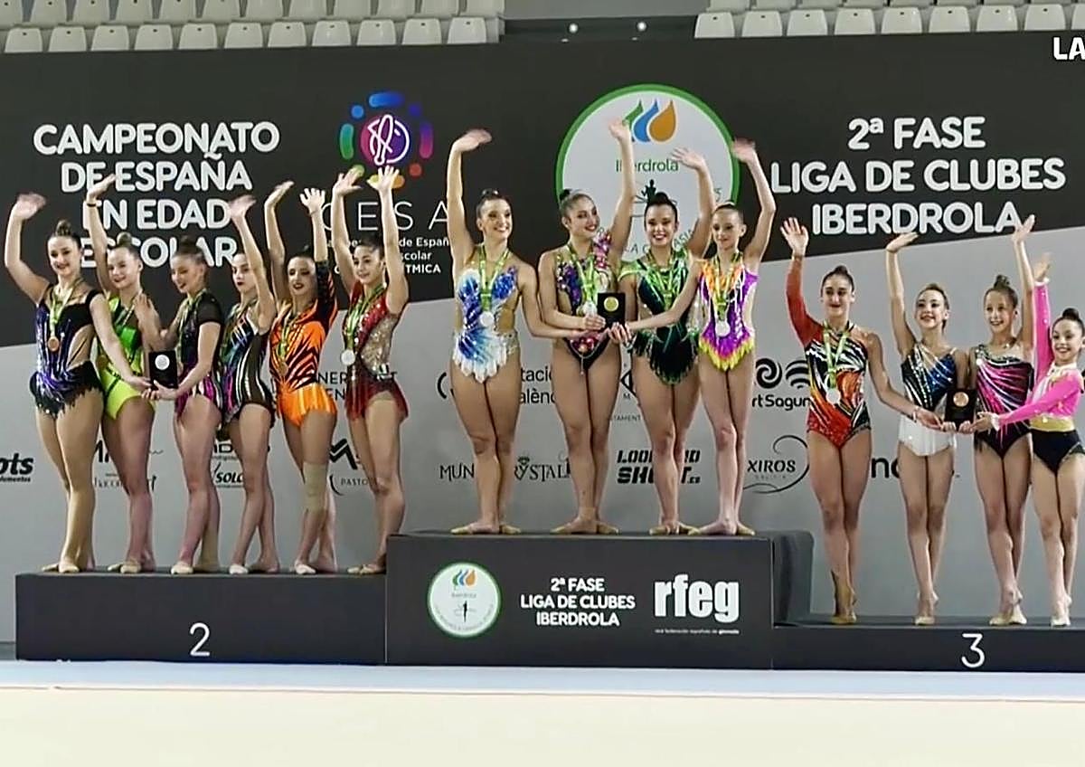 Imagen secundaria 1 - El Club Ritmo da una lección en la Liga Iberdrola