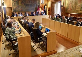 Pleno de la Diputación de León.