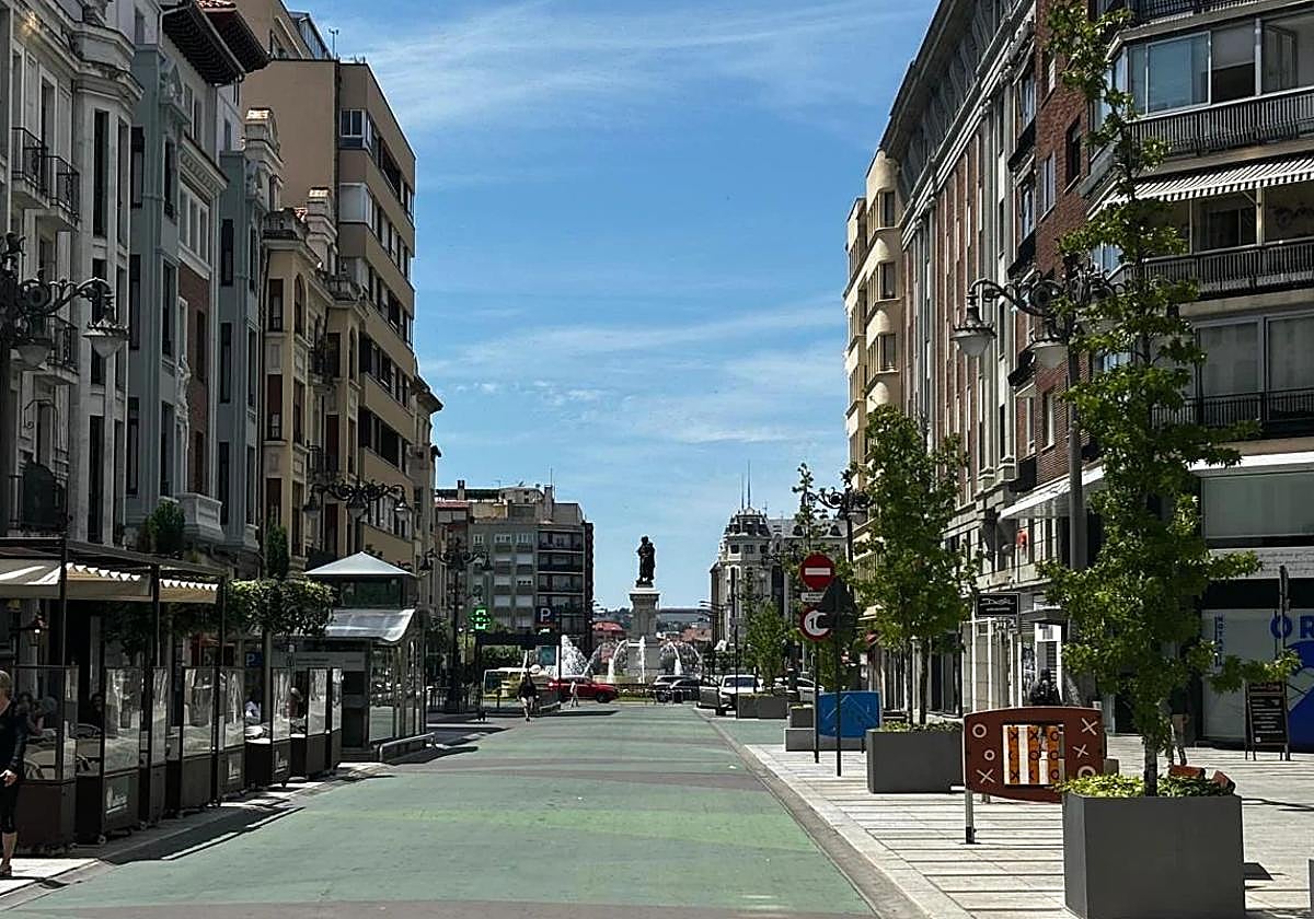 La avenida Ordoño II de León.