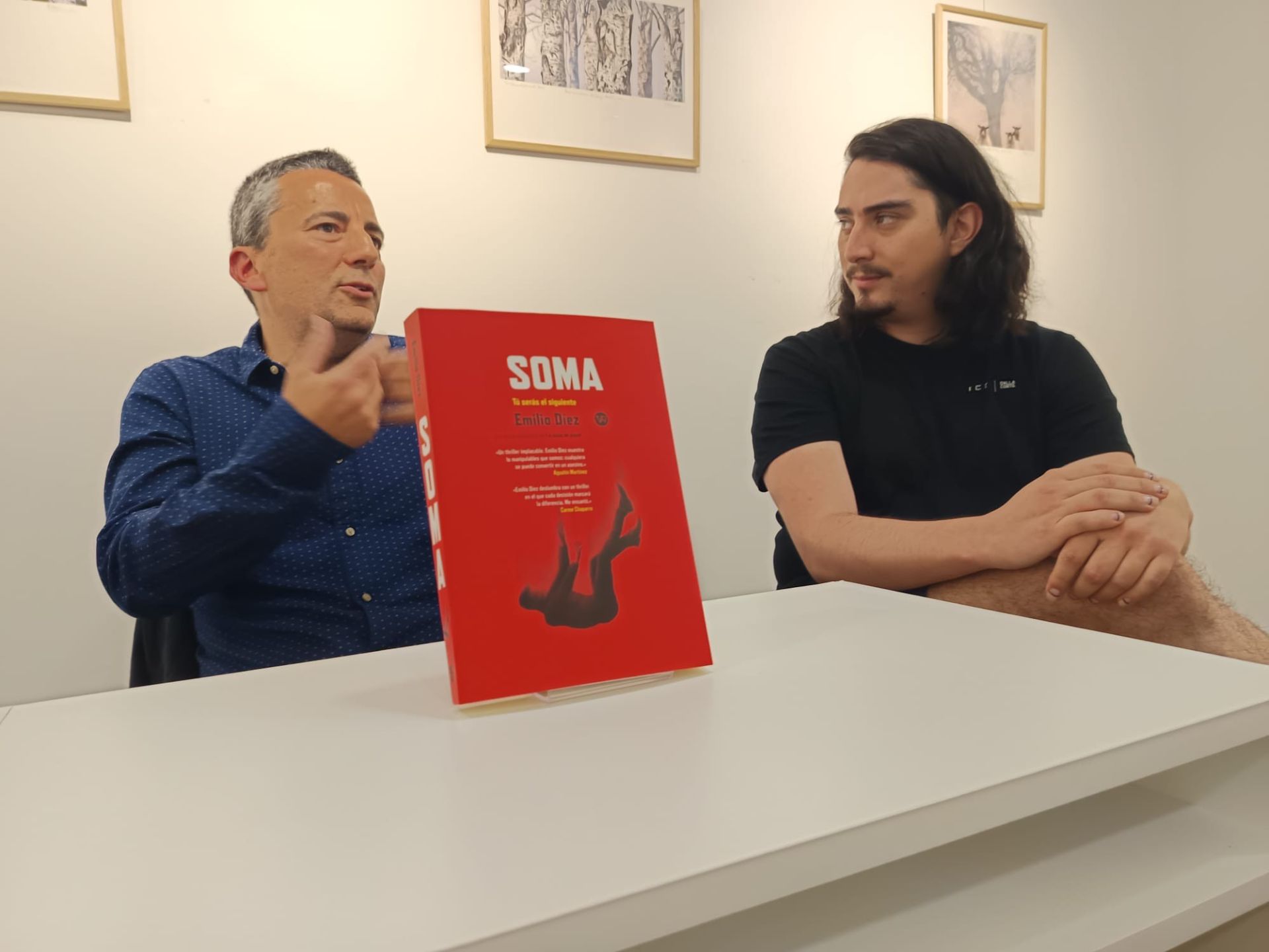 'Soma' romanı, kurgu dünyasında bir moladan sonra senaryo yazarı Emilio Díez tarafından yazılan ilk kitaptır