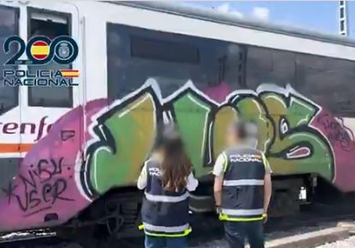 Una imagen captada por la Policía Nacional.