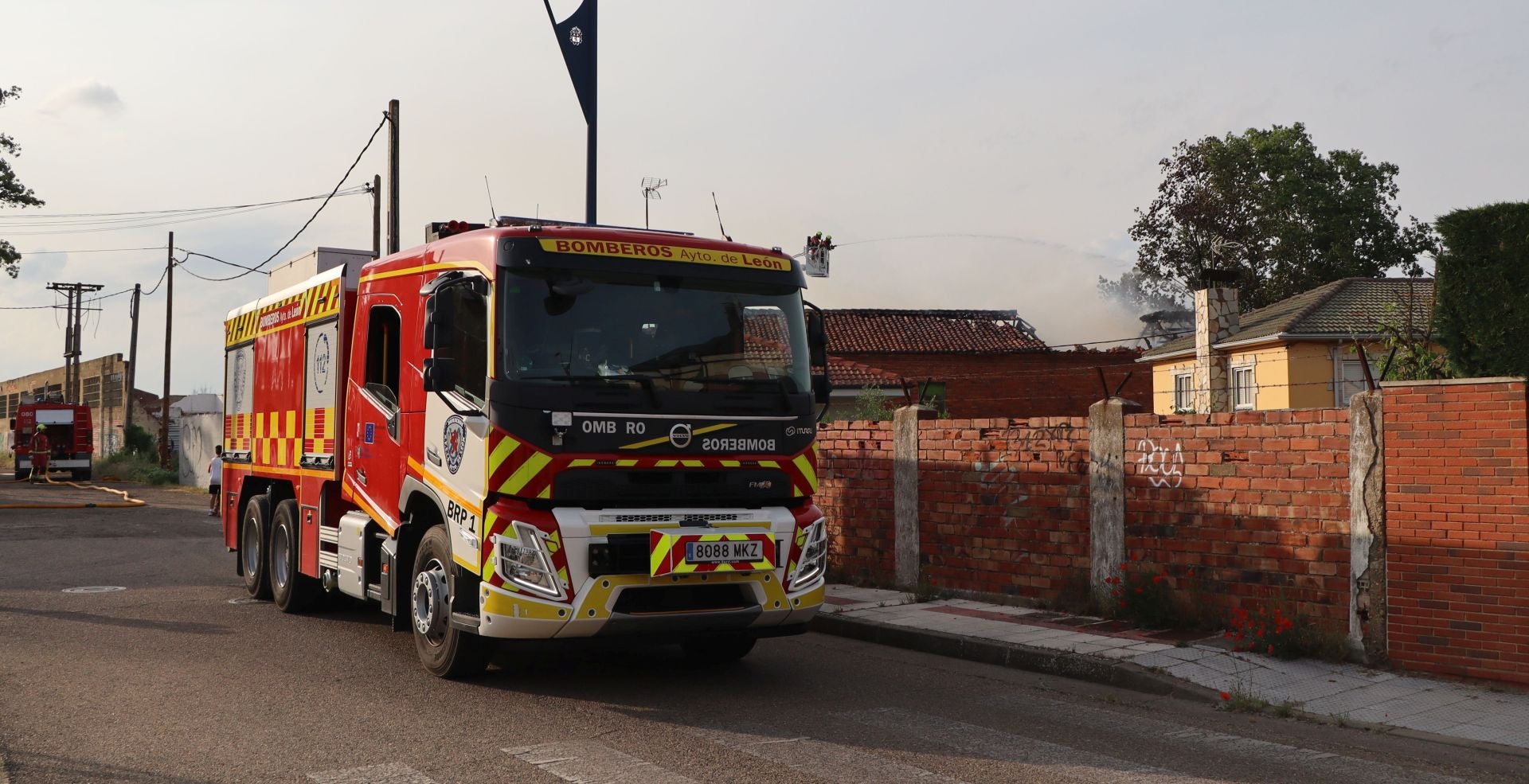 Incendio en un inmueble en San Andrés