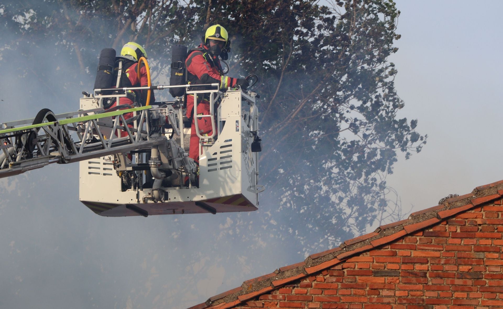 Incendio en un inmueble en San Andrés