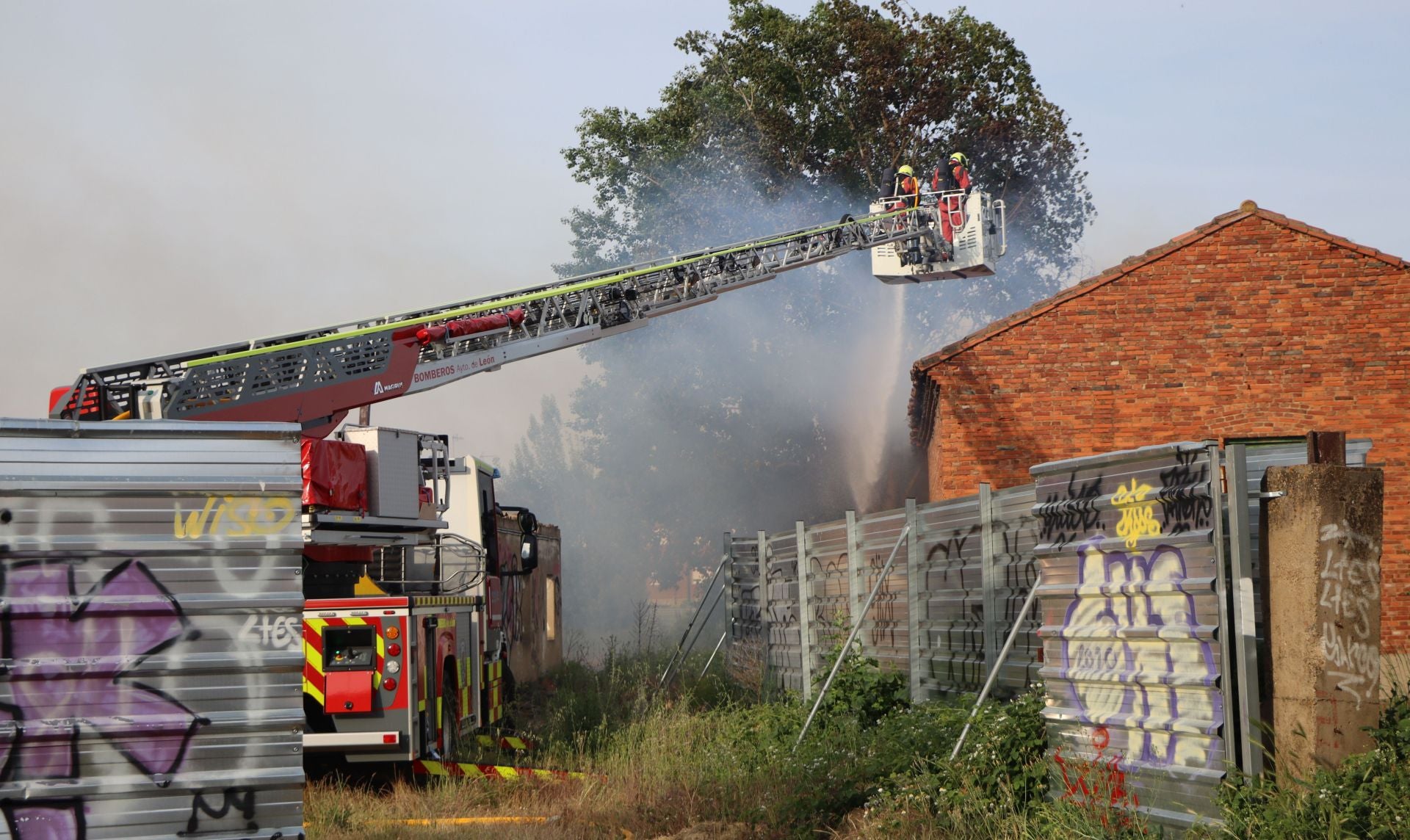 Incendio en un inmueble en San Andrés