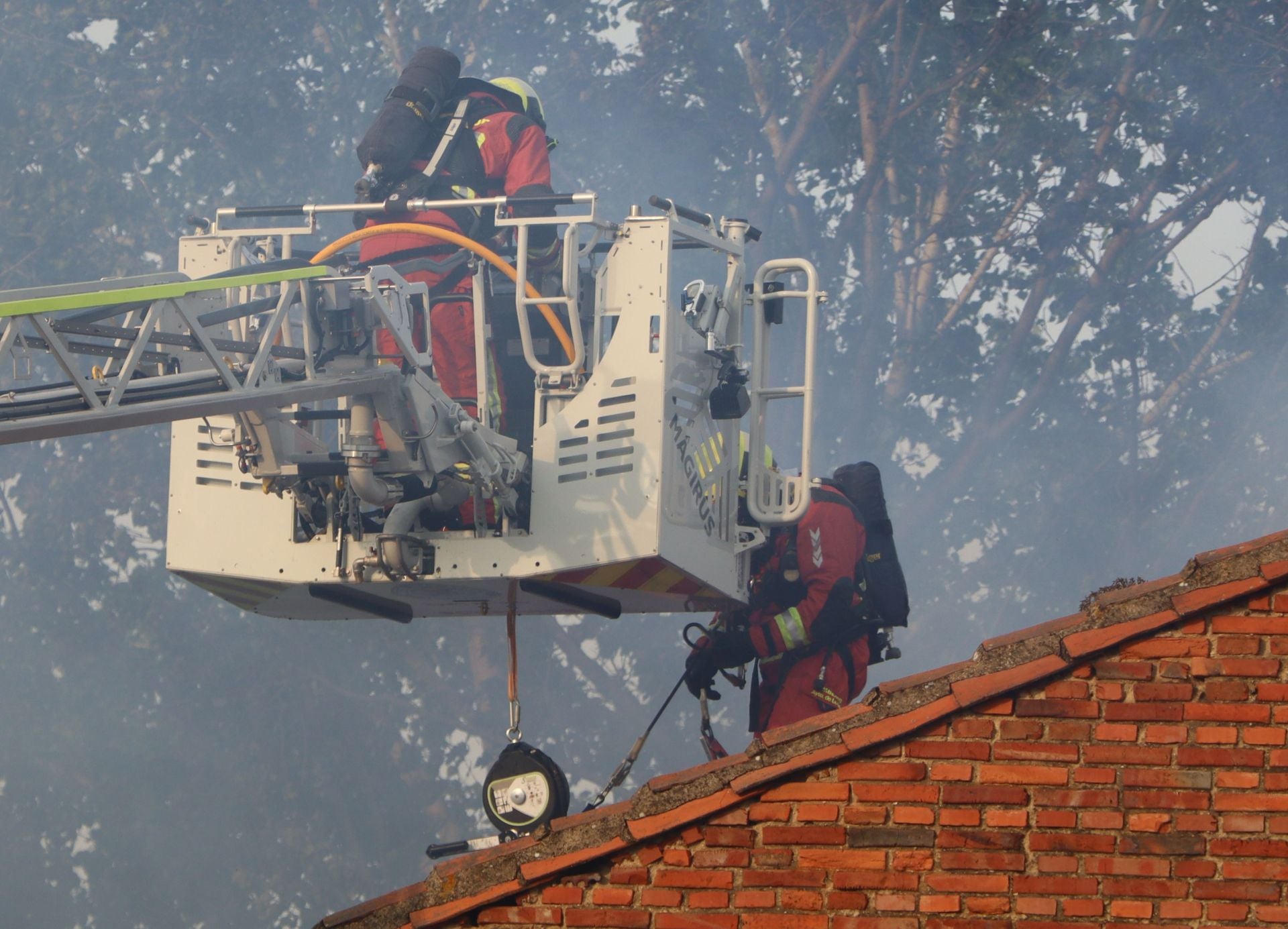 Incendio en un inmueble en San Andrés