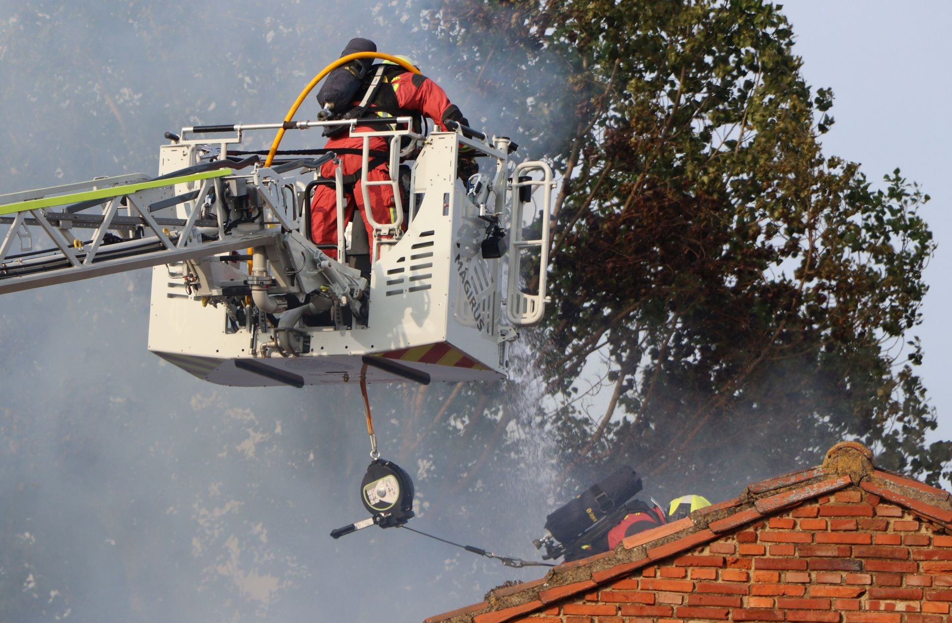 Incendio en un inmueble en San Andrés