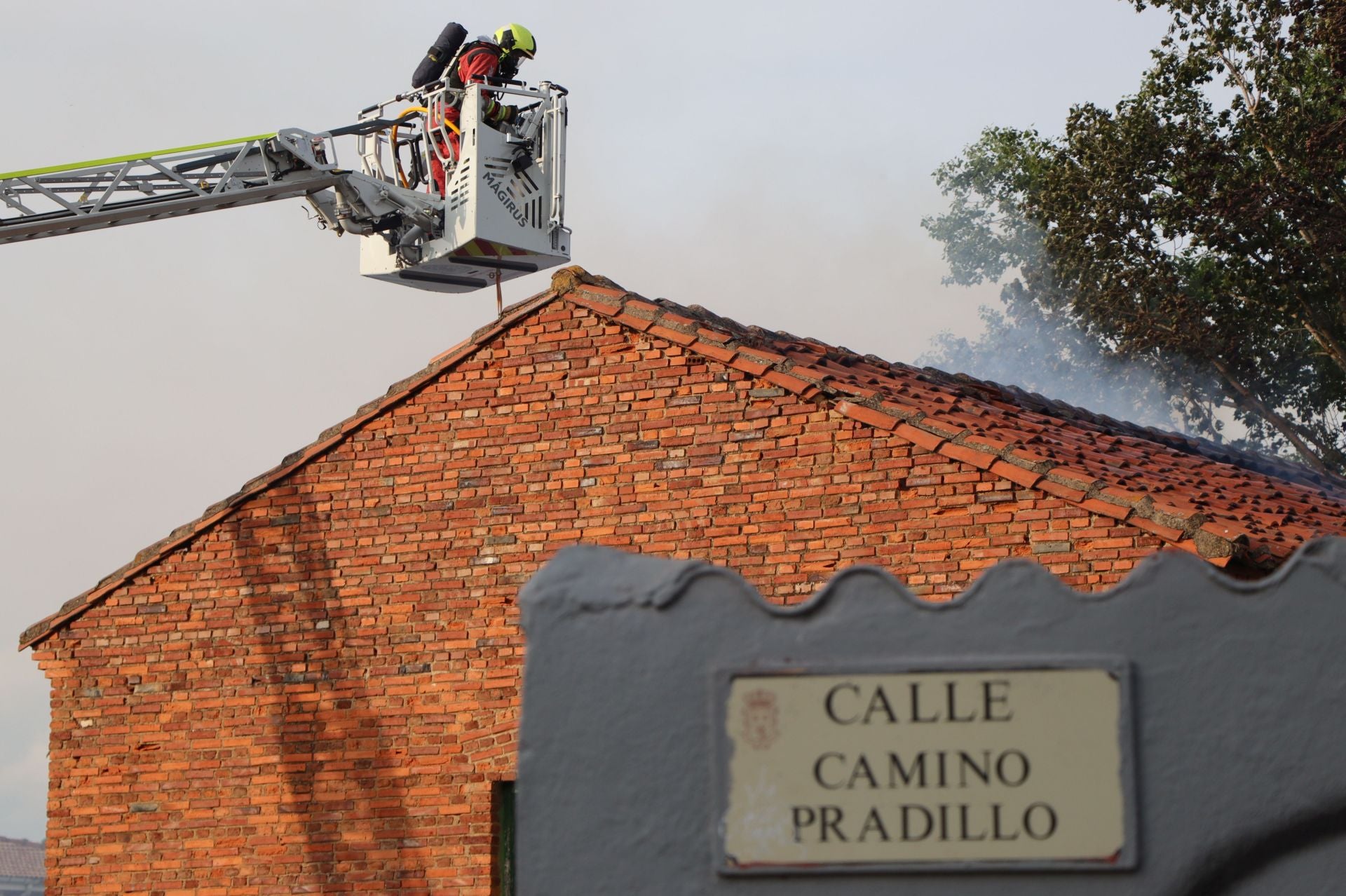 Incendio en un inmueble en San Andrés