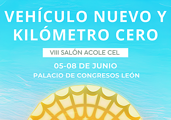 Cartel de la Feria del Automóvil de vehículos de ocasión y kilómetro cero