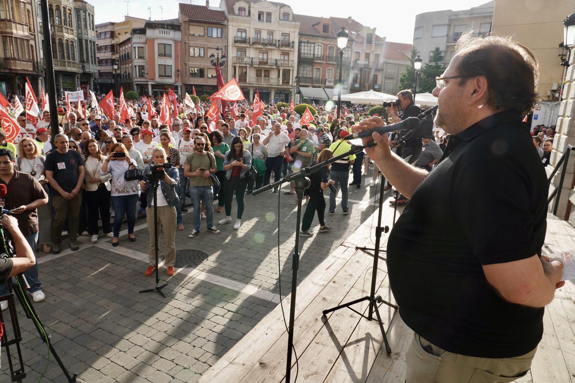 Las imágenes de la concentración en La Bañeza