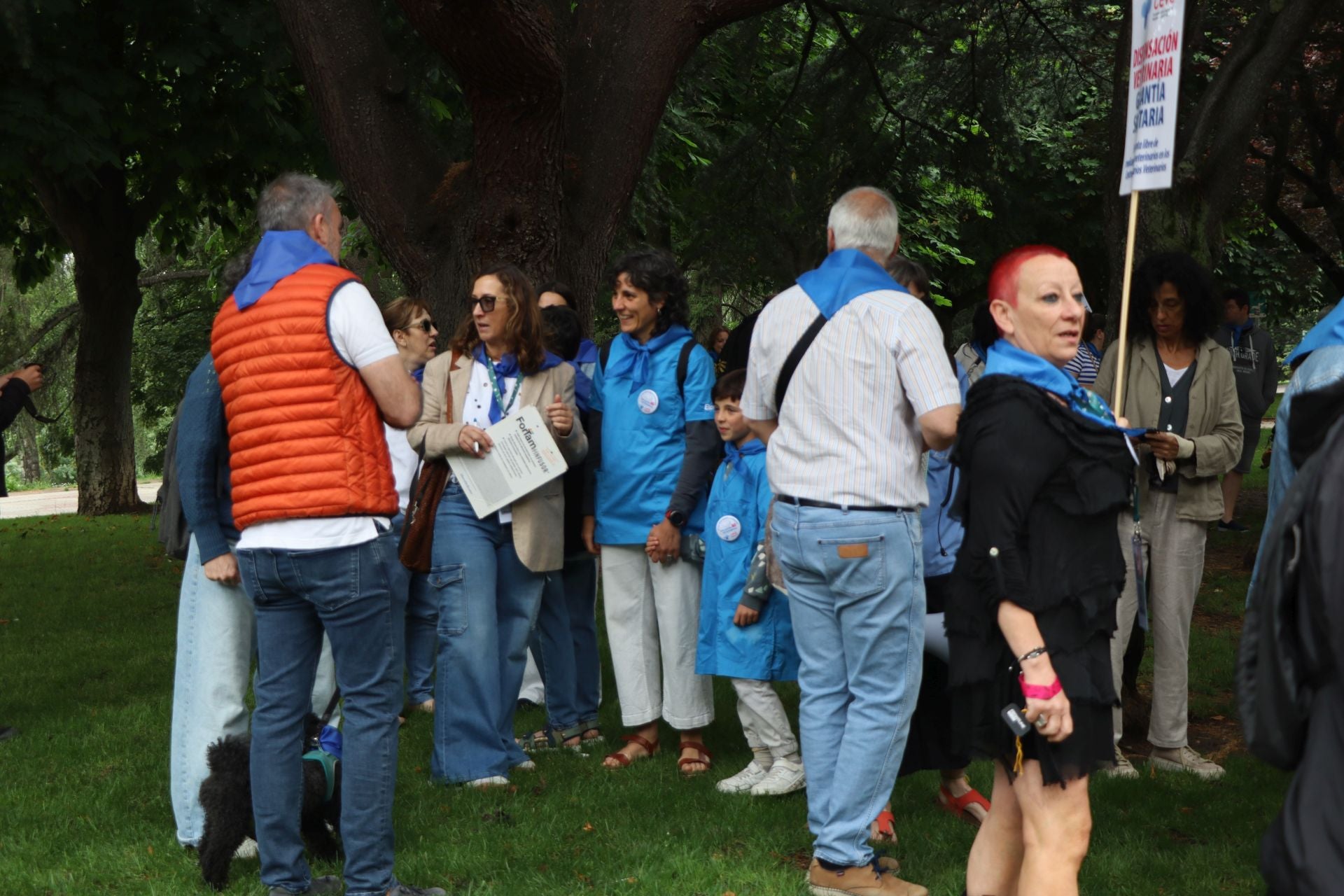 Imágenes de la manifestación veterinaria en León