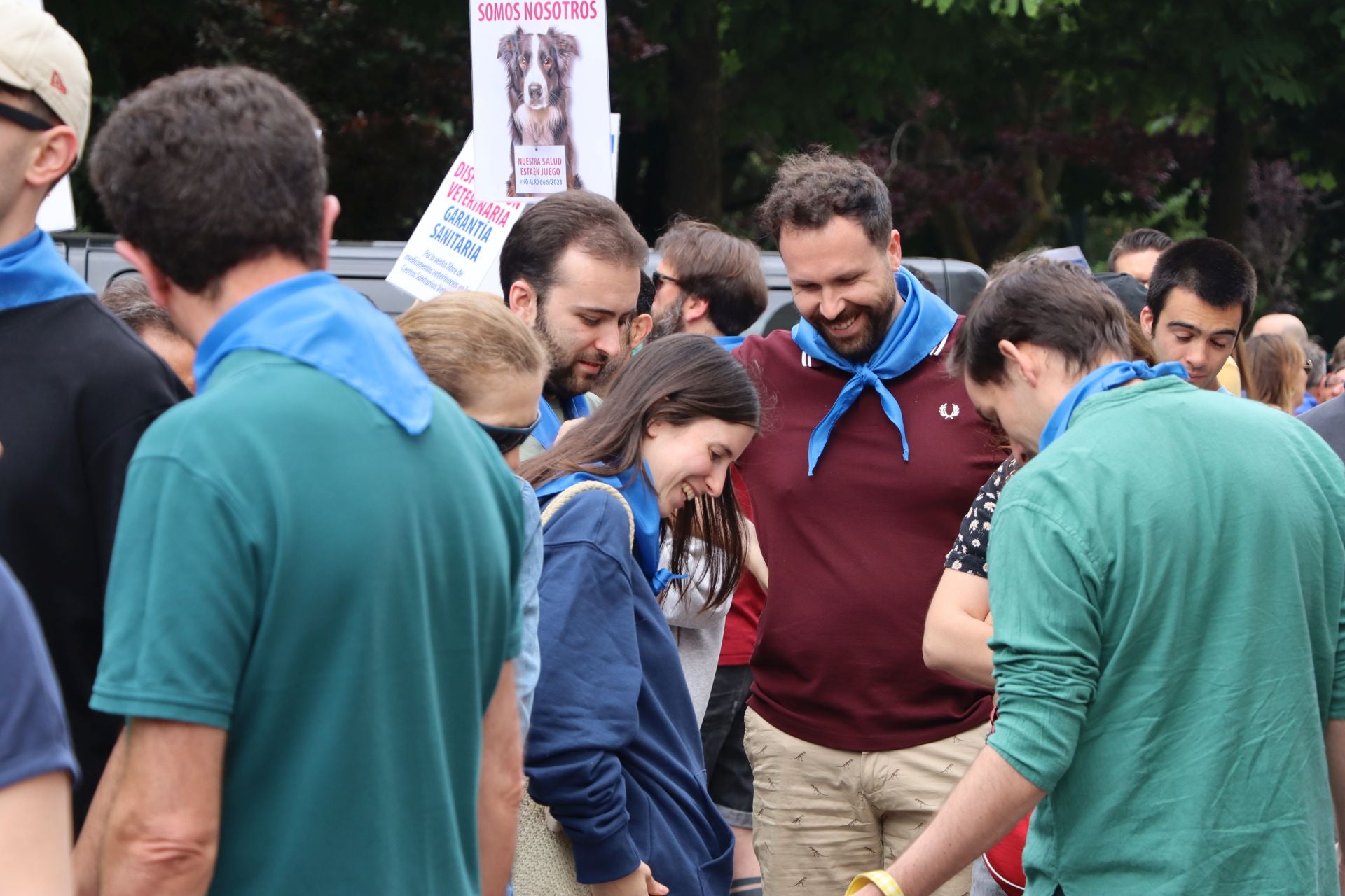 Imágenes de la manifestación veterinaria en León