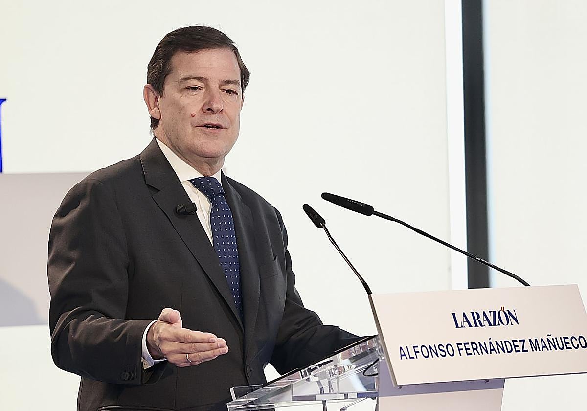 Desayuno informativo organizado por 'La Razón' con el presidente de la Junta de Castilla y León, Alfonso Fernández Mañueco.