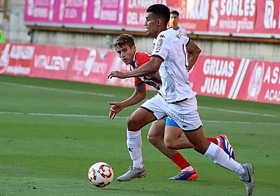 Víctor García, en un partido con la Cultural.