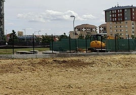 Obras de cerramiento del parque de la Participación Ciudadana de León