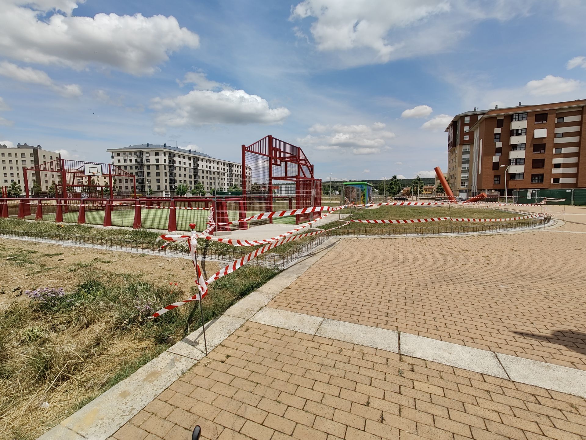 Obras en el parque de la Participación Ciudadana de León