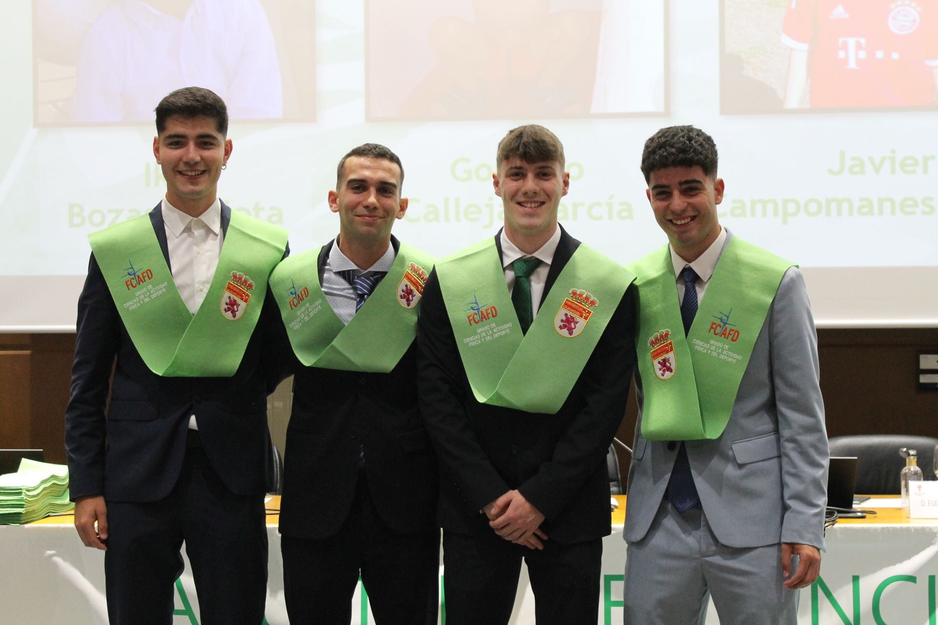 Las imágenes de la graduación de Actividad Física y el Deporte en la Universidad de León