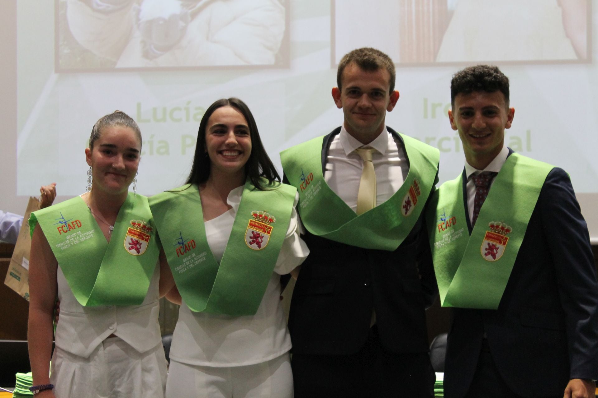 Las imágenes de la graduación de Actividad Física y el Deporte en la Universidad de León
