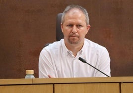 Imagen de Jorge Pérez antes de dejar el cargo de alcalde de Villaquilambre.