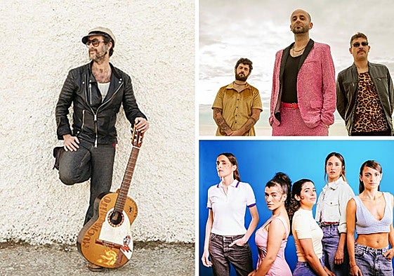 Muchachito Bombo Infierno, Catalina Grande Pinón Pequeño y Maruja Limón.