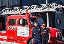 Los bomberos acuden al reconocimiento técnico en Cembranos.