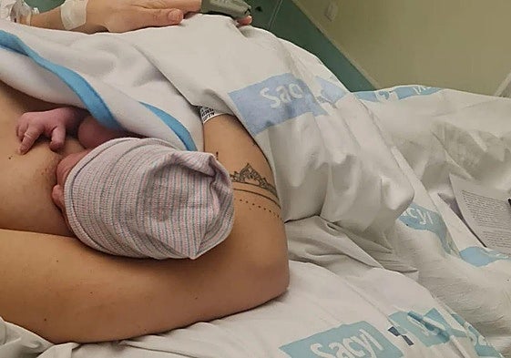 Imagen de Nuno, primer bebe nacido en 2025 en León-