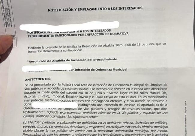 Imagen de la denuncia.