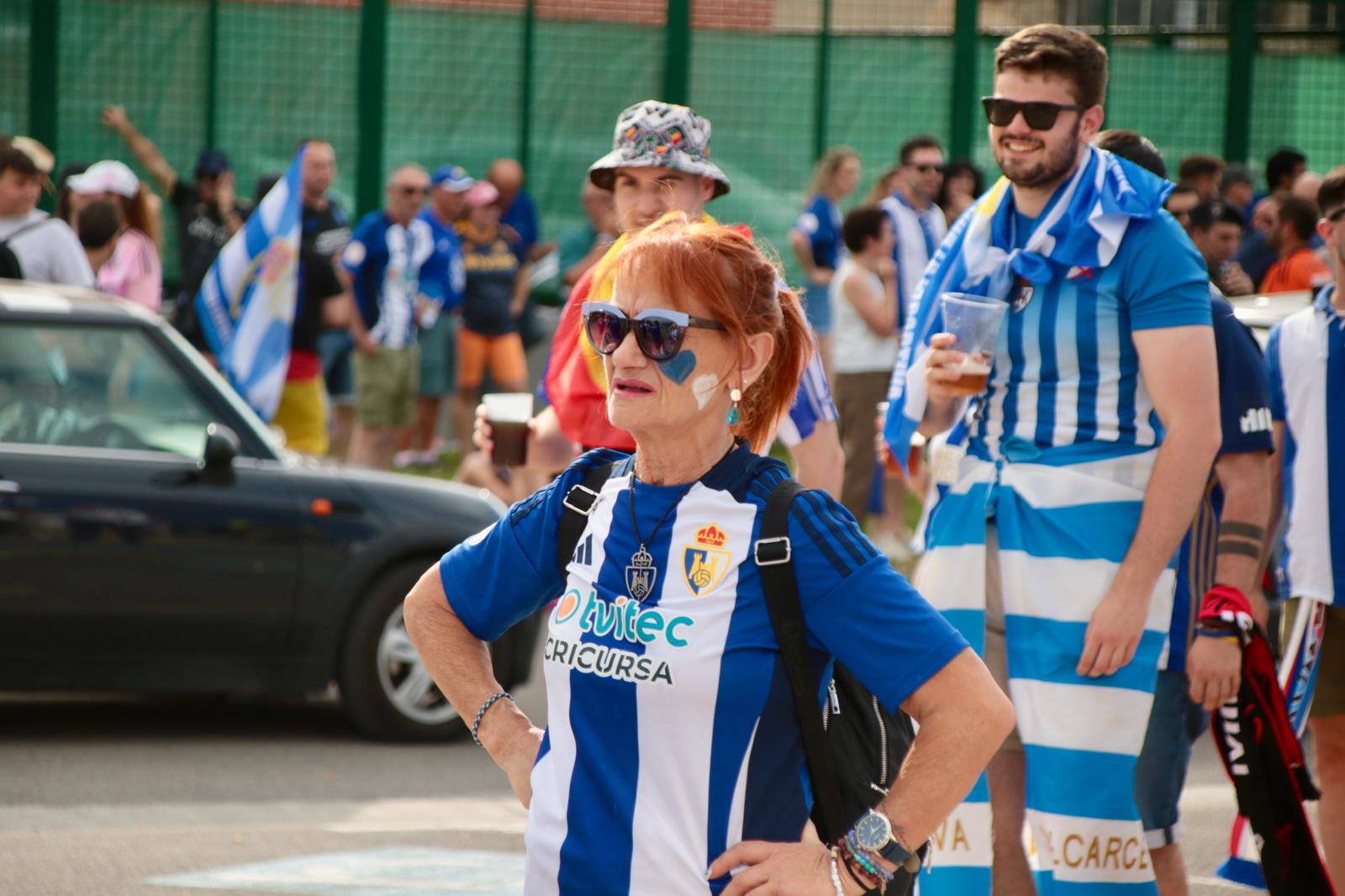 Las imágenes del recibimiento a la Deportiva en El Toralín