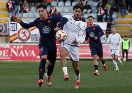 Antón Escobar, en un partido con la Cultural.