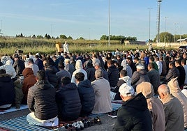 Rezo de la fiesta del Cordero en León.
