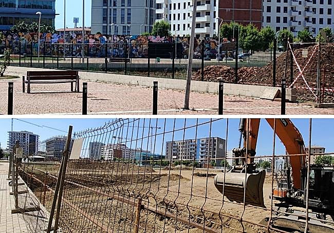 La situación actual de los terrenos donde está previsto que se construya el nuevo Alimerka