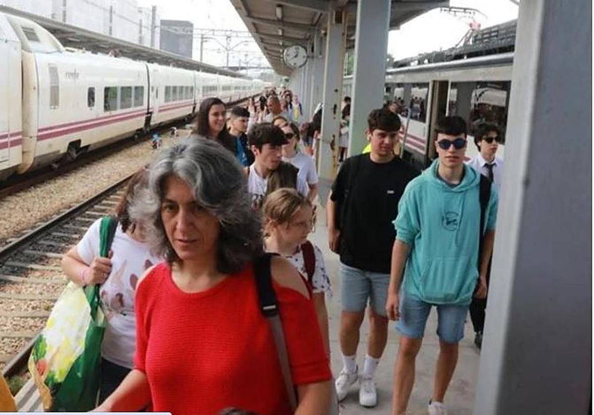 Tren playero desde León.
