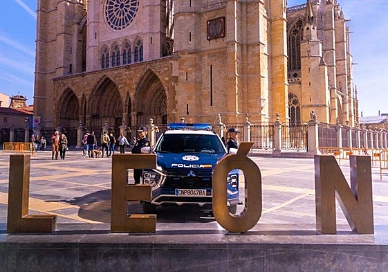 Policía Nacional en León.