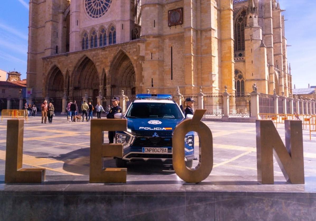Policía Nacional en León.