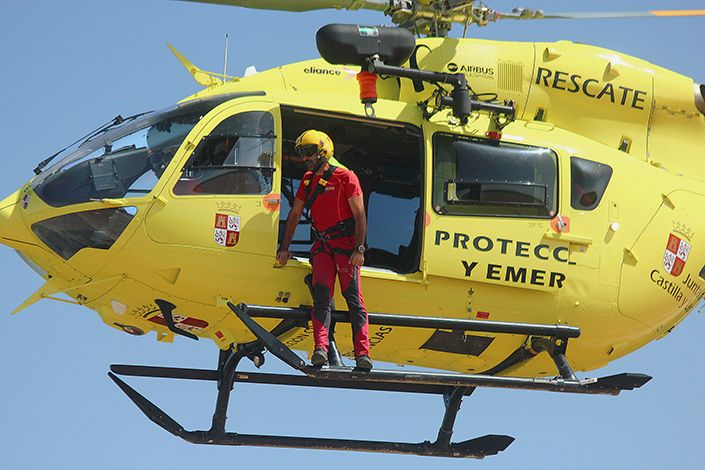Imagen de archivo del helicóptero de emergencias.