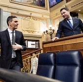 Imagen compartida por Cendón junto a Pedro Sánchez en el Congreso.