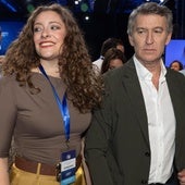 Ester Muñoz con Alberto Nuñez Feijóo en la primera jornada del XXI Congreso Nacional del PP.