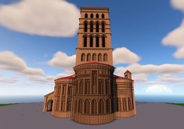 Una de las imágenes que recoge la iglesia de Sahagún.