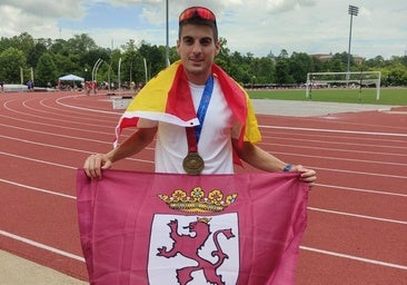 Javier Coria, el leonés que triunfó en las Olimpiadas de Policía en Alabama